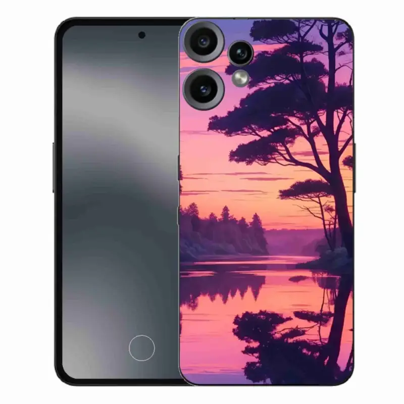 Gelový kryt mmCase na Nothing CMF Phone 2 Pro - západ slunce nad jezerem Horká Nabídka