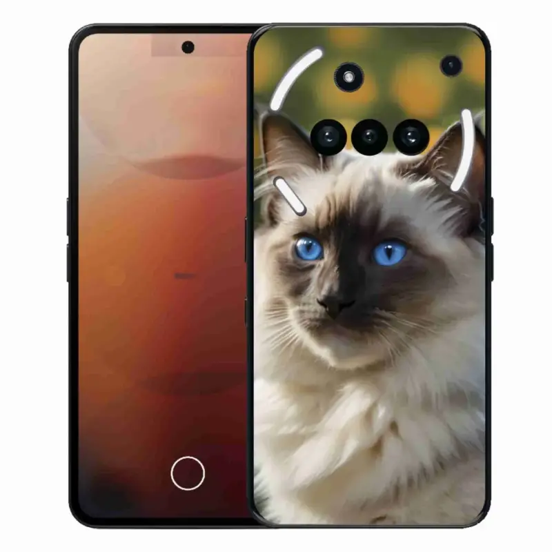 Gelový kryt mmCase na Nothing Phone (3a) - bílý ragdoll Originální