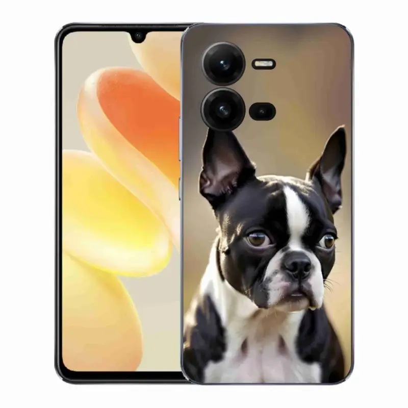 Vrácení Zdarma Gelový kryt mmCase na Vivo X80 Lite - bostonský teriér