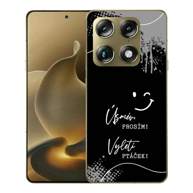 Gelový kryt mmCase na Motorola Signature - vtipný text 4 černé pozadí Akční Cena