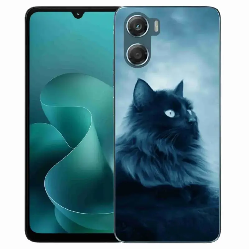Akční Cena Gelový kryt mmCase na Motorola G06/G06 Power - černá kočka 1