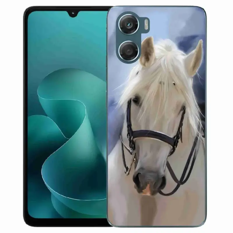 Nejprodávanější Gelový kryt mmCase na Motorola G06/G06 Power - bílý kůň