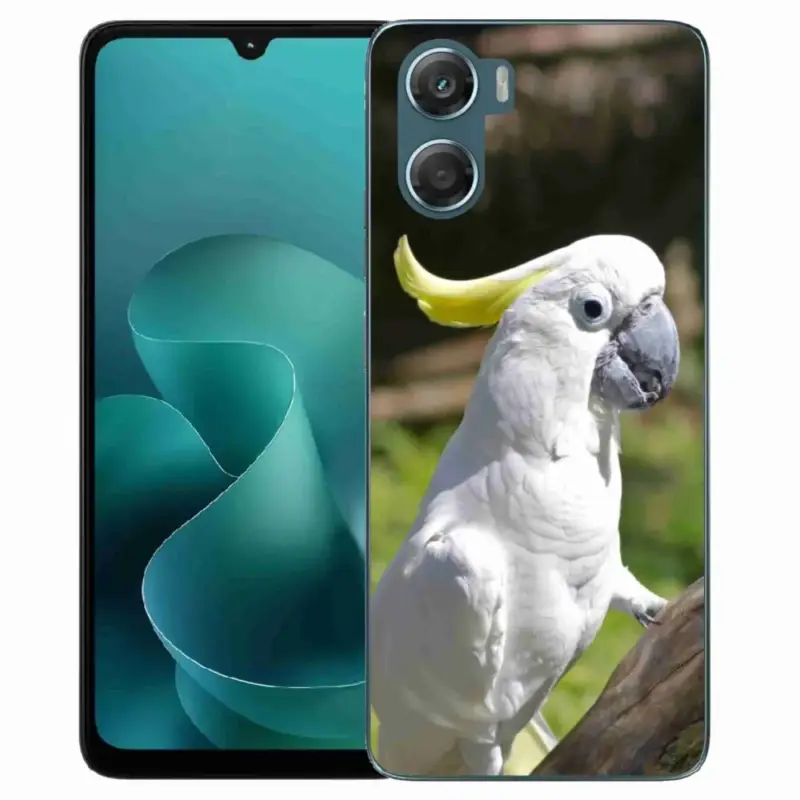 Ověřený Gelový kryt mmCase na Motorola G06/G06 Power - papoušek kakadu 2