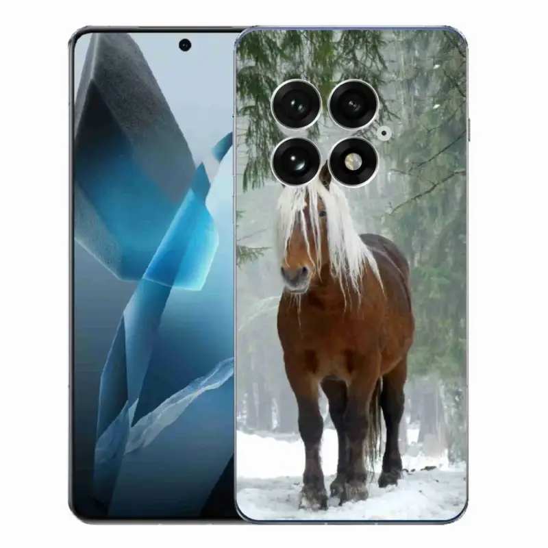 Gelový kryt mmCase na One Plus 13 - kůň v lese Hit Sezóny