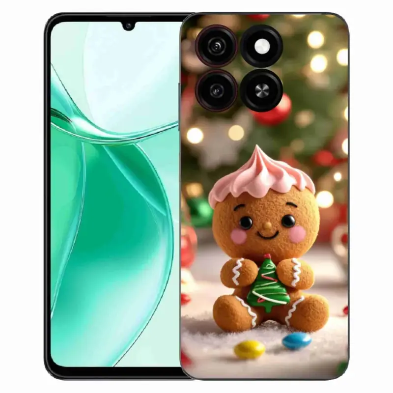 Gelový kryt mmCase na ZTE Blade A35 - perníček Nová Kolekce
