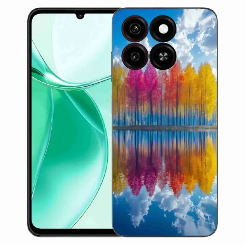 Akce Gelový kryt mmCase na ZTE Blade A35 - barevné stromy