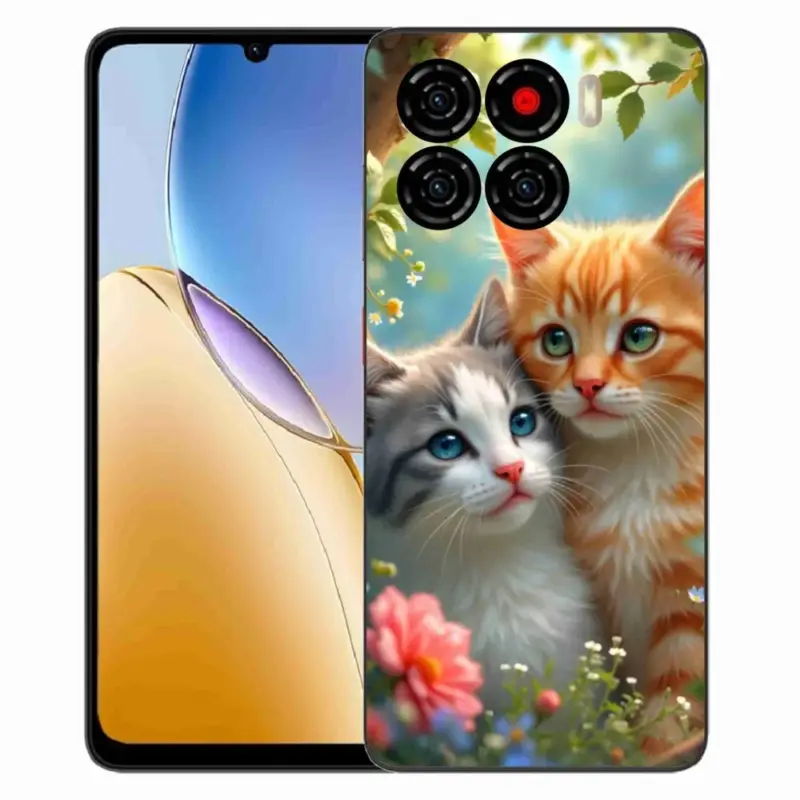 Víkendová Akce Gelový kryt mmCase na ZTE Blade A56 - kočičí láska 2
