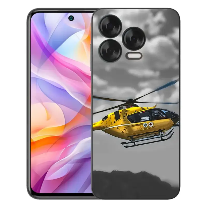 Gelový kryt mmCase na ZTE Blade V70 Vita - žlutá helikoptéra Kup Teď