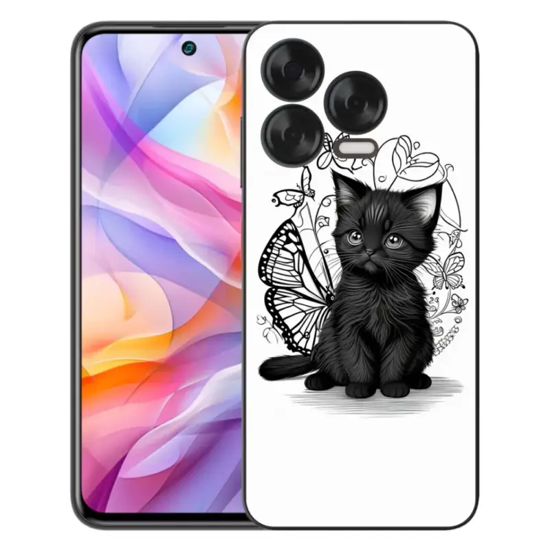 Ověřený Gelový kryt mmCase na ZTE Blade V70 Vita - černé kotě
