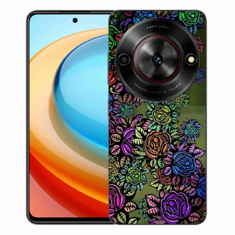 Gelový kryt mmCase na ZTE Blade A75 - květiny 6 Časově Omezené