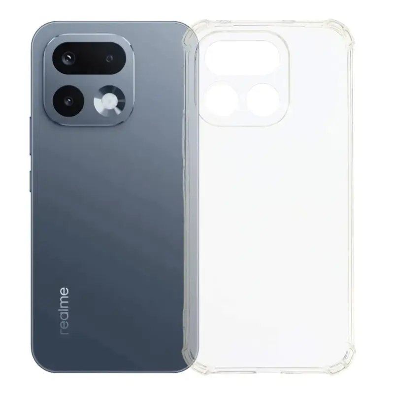Víkendová Akce Průhledný gelový obal s vyztuženými rohy na mobil Realme 16 Pro 5G