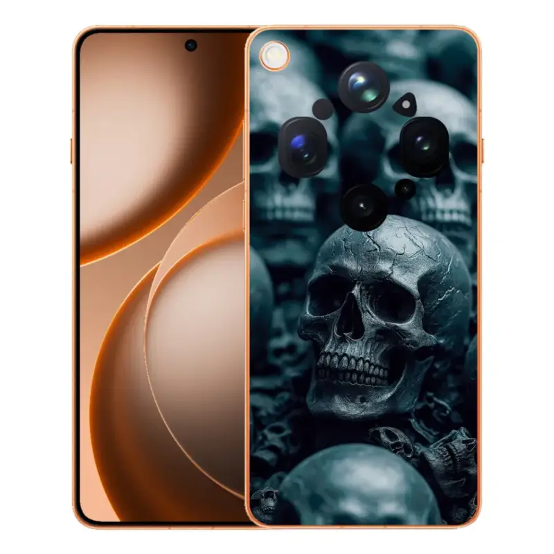Poslední Šance Gelový kryt mmCase na Oppo Find X9 Ultra - lebka 2