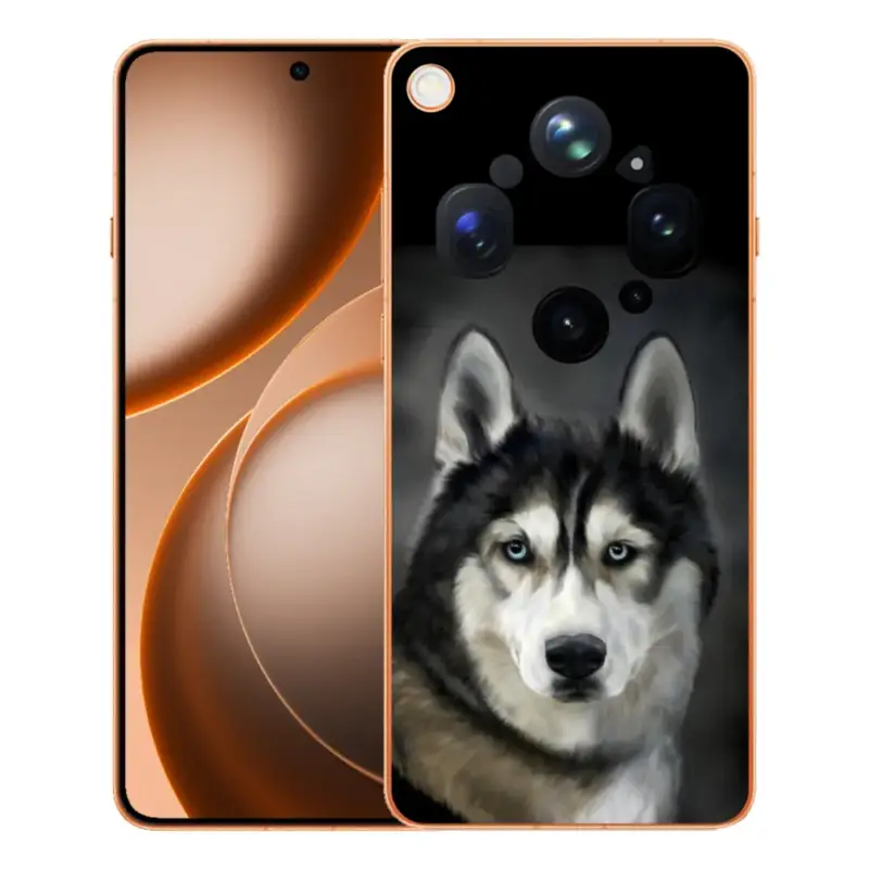 Gelový kryt mmCase na Oppo Find X9 Ultra - husky Rychlé Dodání
