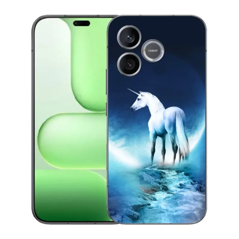 Gelový kryt mmCase na Honer 600 Lite - bílý jednorožec Ihned K Objednání