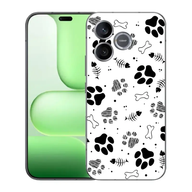 Gelový kryt mmCase na Honer 600 Lite - psí tlapky 1 Zlevněný