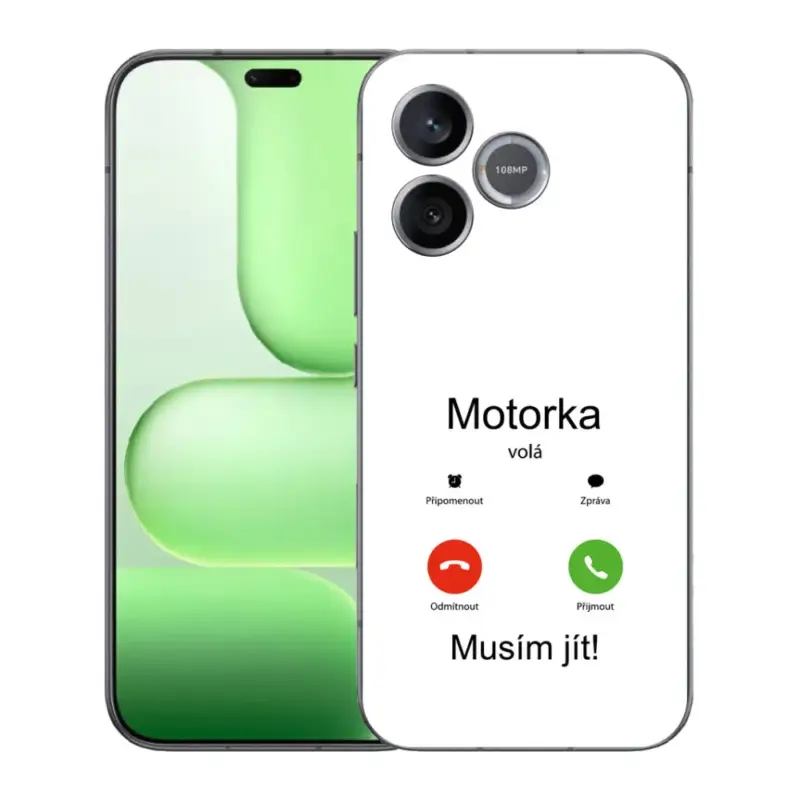 Gelový kryt mmCase na Honer 600 Lite - motorka volá bílé pozadí Oblíbený