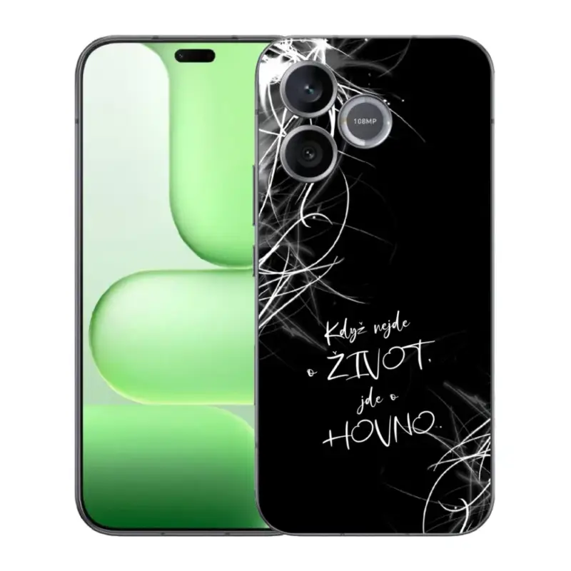 Gelový kryt mmCase na Honer 600 Lite - vtipný text 16 černé pozadí Odeslání Ihned