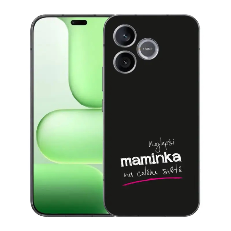 Značkový Gelový kryt mmCase na Honer 600 Lite - nejlepší maminka 4 černé pozadí