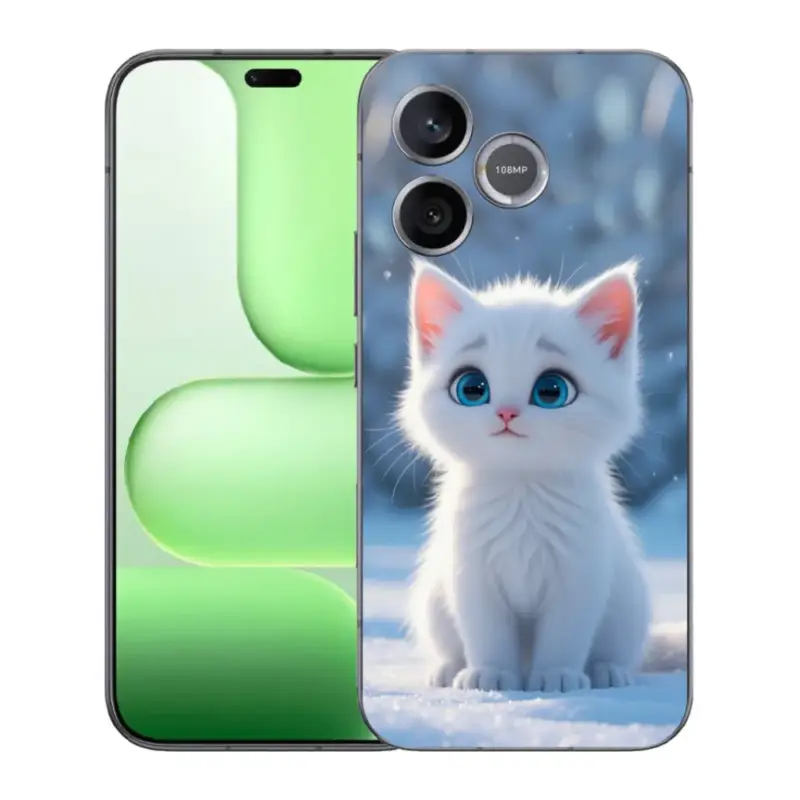 Přímo Od Výrobce Gelový kryt mmCase na Honer 600 Lite - bílé kotě 3