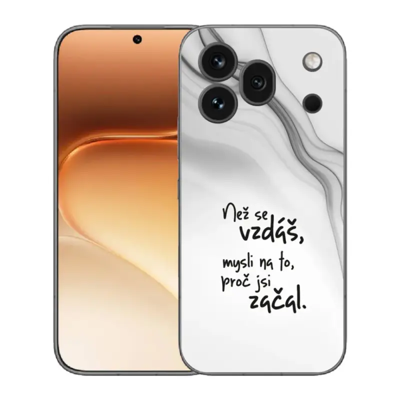 Gelový kryt mmCase na Honor 600 Pro - citát 2 bílé pozadí Aktuální