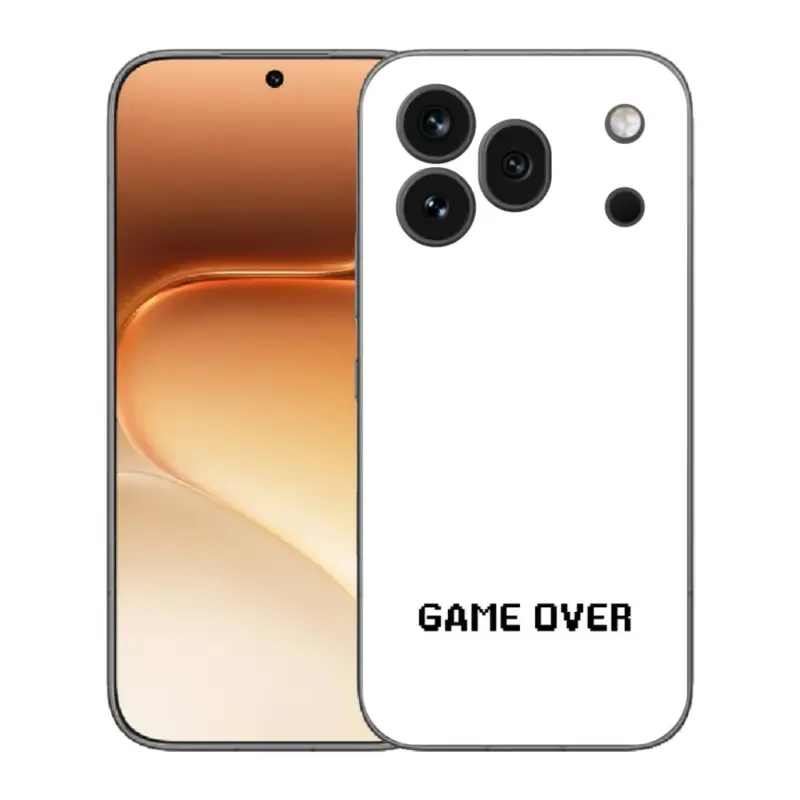 Oblíbený Gelový kryt mmCase na Honor 600 Pro - game over bílé pozadí