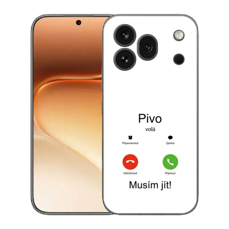 Gelový kryt mmCase na Honor 600 Pro - pivo volá bílé pozadí Akční Nabídka