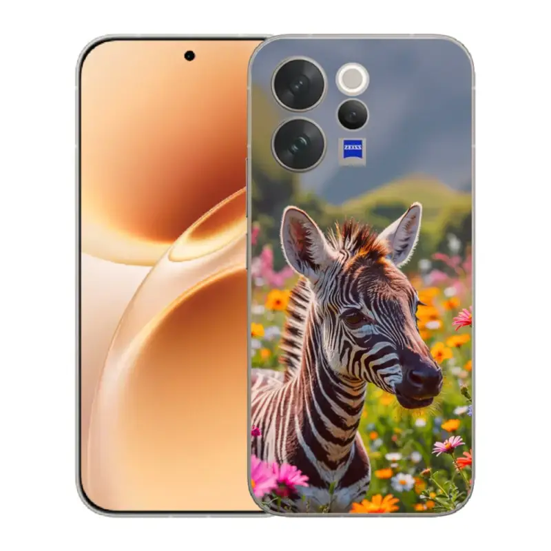 Gelový kryt mmCase na Vivo V70 - zebra na louce Nejlepší Cena