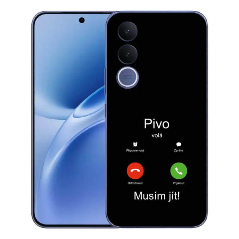 Akce Gelový kryt mmCase na Vivo V70 FE - pivo volá černé pozadí