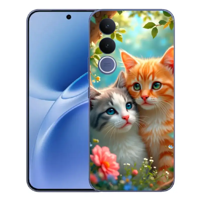 Kup Teď Gelový kryt mmCase na Vivo V70 FE - kočičí láska 2