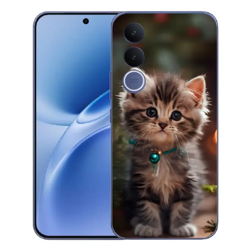 Gelový kryt mmCase na Vivo V70 FE - roztomilé kotě 11 Top Prodej