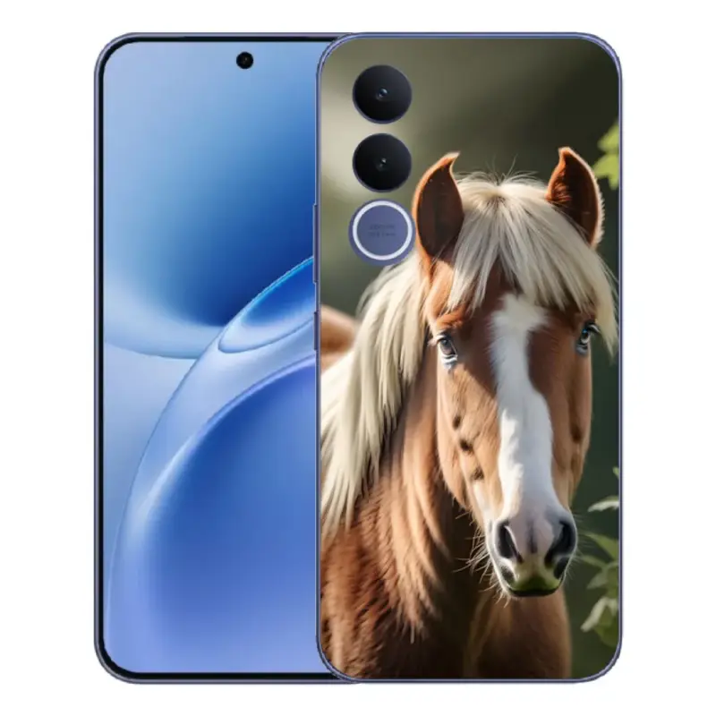 Gelový kryt mmCase na Vivo V70 FE - kůň se světlou hřívou Ihned K Objednání