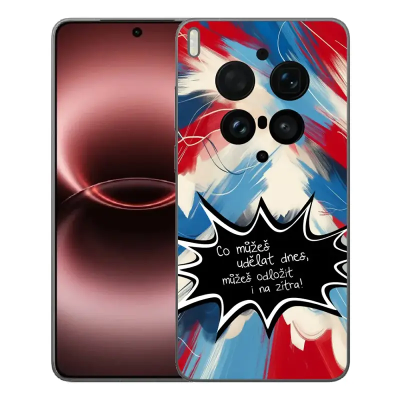 Gelový kryt mmCase na Vivo X300 Ultra - vtipný text 9 černé pozadí Sleva
