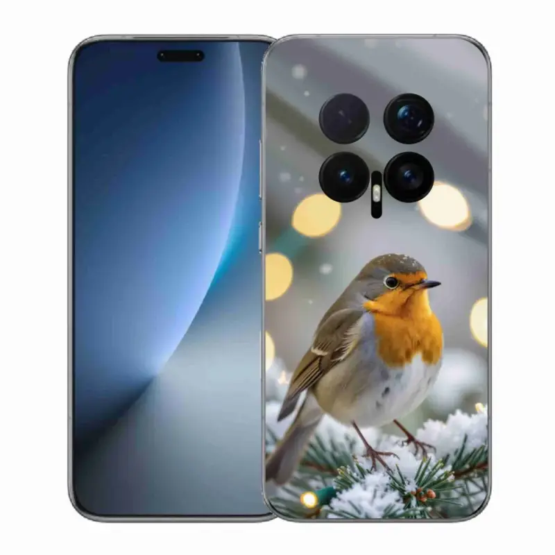 Horká Nabídka Gelový kryt mmCase na Honor Magic 8 Pro - červenka v zimě