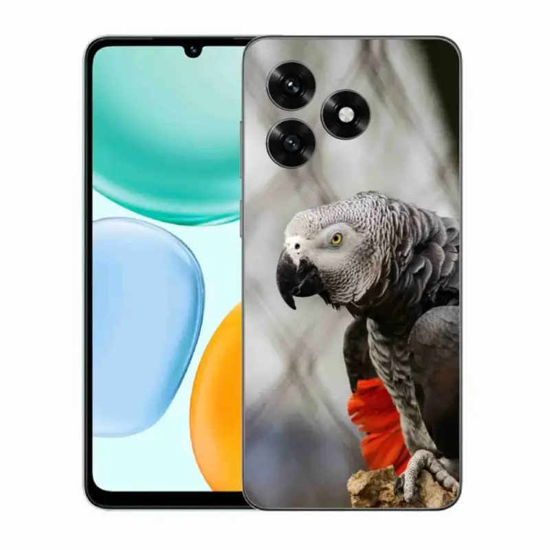 Cenová Bomba Gelový kryt mmCase na Honor X5c Plus - papoušek žako 3