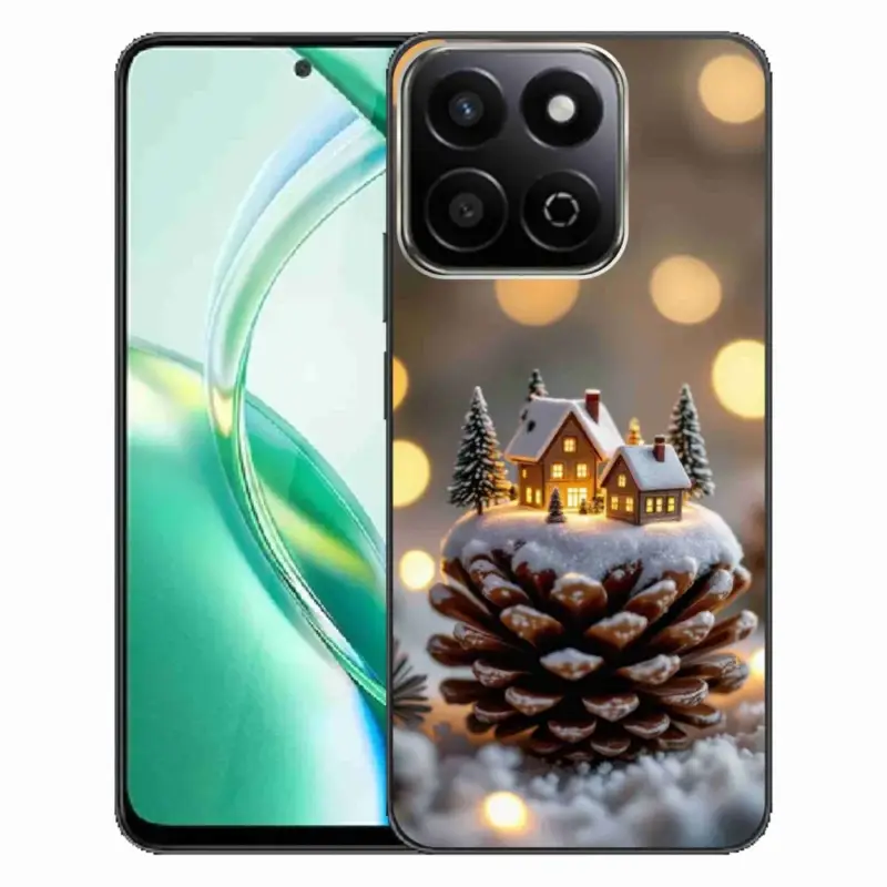 Nejprodávanější Gelový kryt mmCase na Honor 200 Smart 5G - zimní vesnička