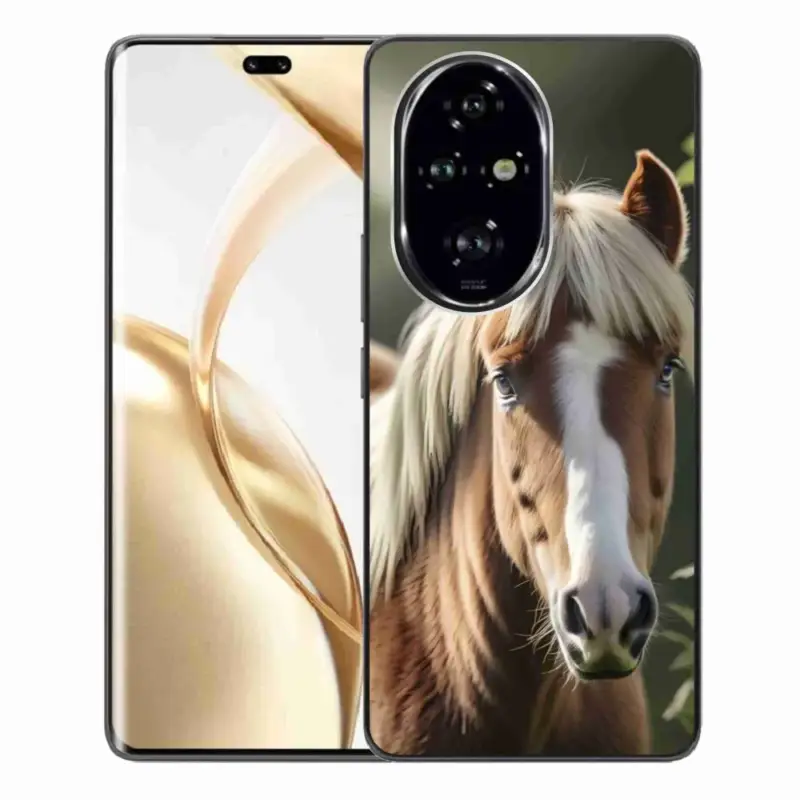 Gelový kryt mmCase na Honor 200 Pro 5G - kůň se světlou hřívou Nejprodávanější