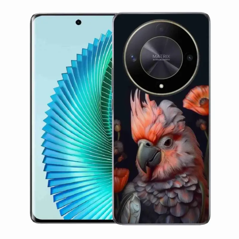 Gelový kryt mmCase na Honor Magic 6 Lite 5G - papoušek kakadu v barvách Nejlepší Volba