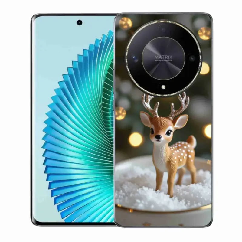 Gelový kryt mmCase na Honor Magic 6 Lite 5G - roztomilý vánoční jelen Nejprodávanější