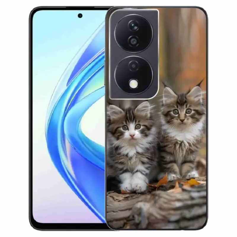 Gelový kryt mmCase na Honor X7b - kočičí duo 3 Omezená Nabídka
