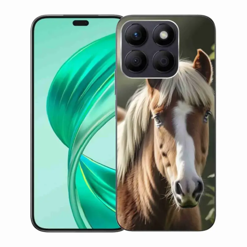 Gelový kryt mmCase na Honor X8b - kůň se světlou hřívou Levný