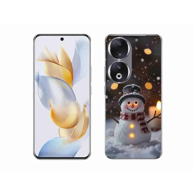 Nová Kolekce Gelový kryt mmCase na Honor 90 - veselý sněhulák
