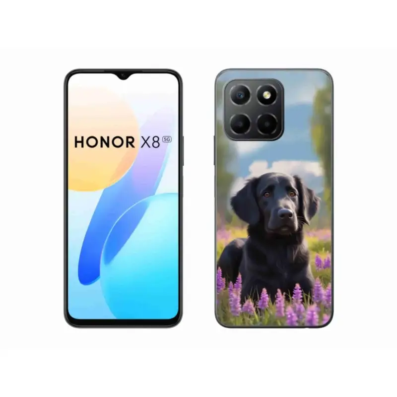 Přímo Od Výrobce Gelový kryt mmCase na Honor X8 5G/Honor 70 Lite - elegantní černý retrívr