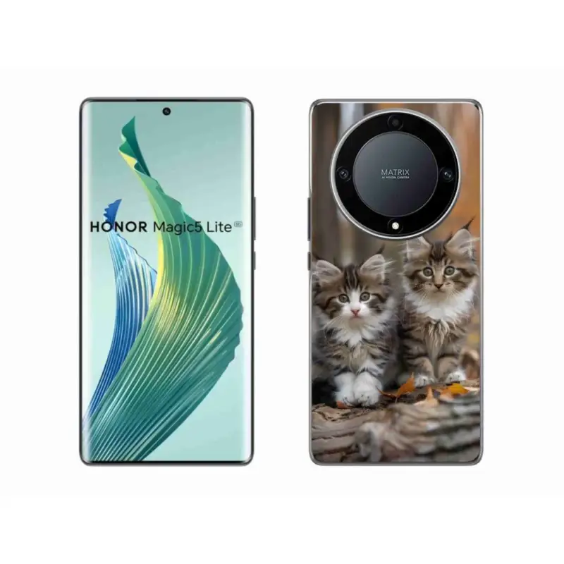 Gelový kryt mmCase na Honor Magic 5 Lite - kočičí duo 3 Akční Cena