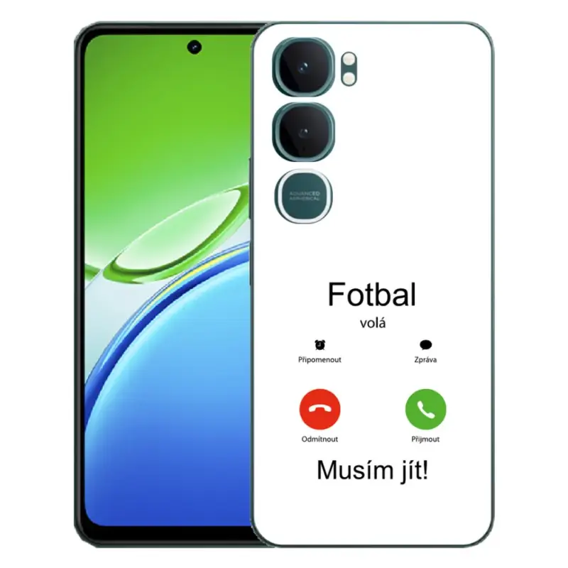 Top Prodej Gelový kryt mmCase na Vivo Y21d - fotbal volá bílé pozadí