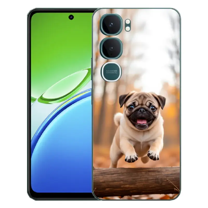Gelový kryt mmCase na Vivo Y21d - mops 2 Expresní Doručení