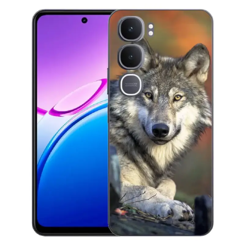 Gelový kryt mmCase na Vivo Y31 5G - vlk Značkový
