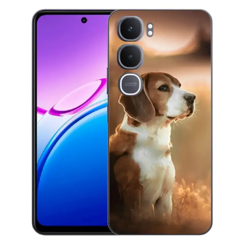Gelový kryt mmCase na Vivo Y31 5G - bígl Sezónní Sleva