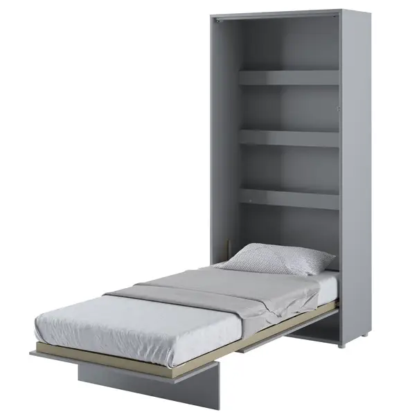 Rychlé Dodání Sklápěcí postelBED CONCEPT 3 - šedá, 90x200 cm