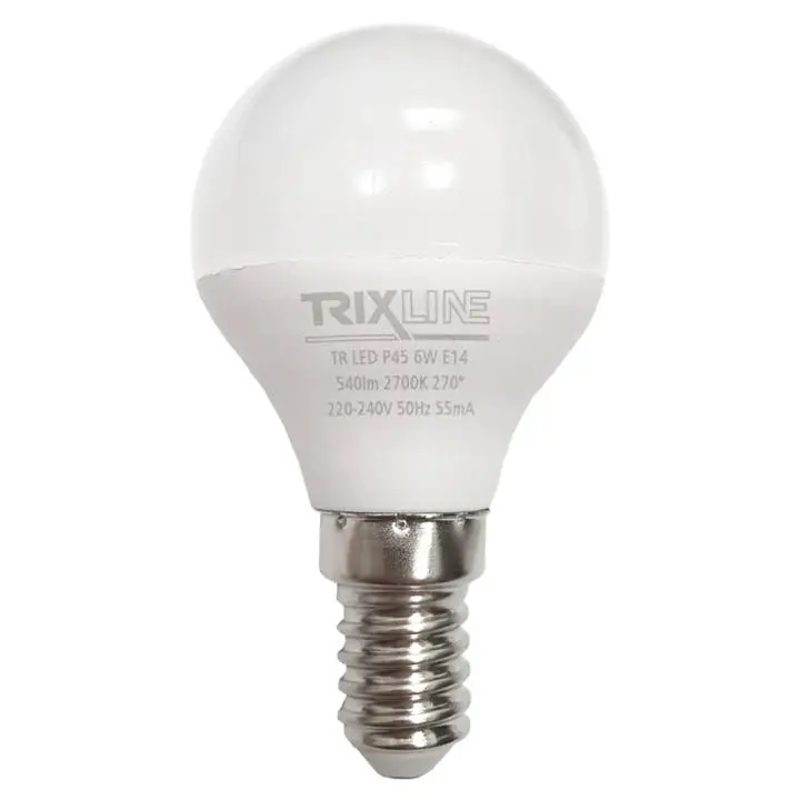 Bezpečná Platba LED žárovkaP1167 - E14, 6W, teplá bílá