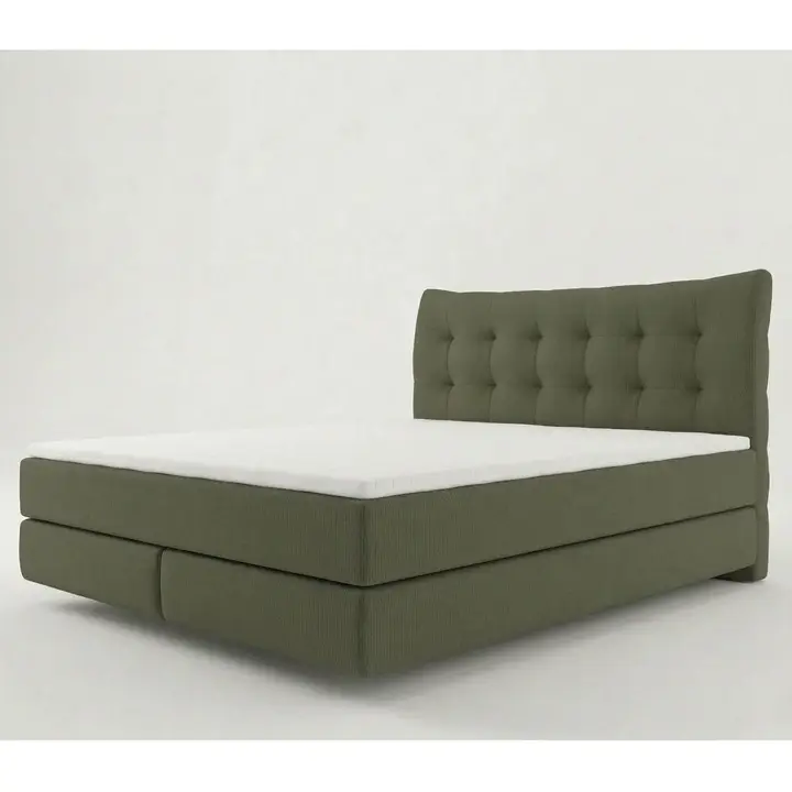 Postel boxspringLIMONE - olivová, 180x200 cm Nejprodávanější
